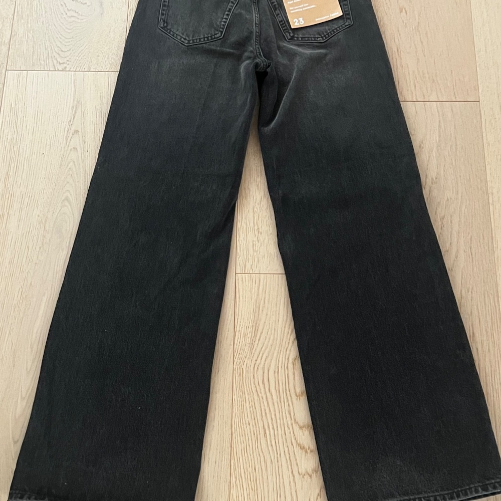 Reformation Cary High Rise Slouchy Wide Leg Jeans Summit - Size 23 - Picture 2 of 5